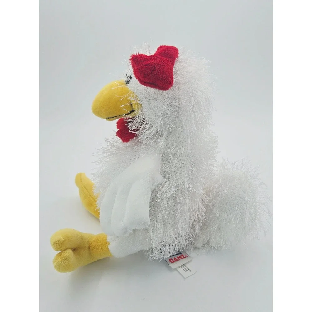 Ganz Webkinz Chicken Plush White Shaggy Bird Stuffed Animal HM007 NO CODE